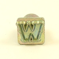 12mm Decorative Letter W Embossing Stamp